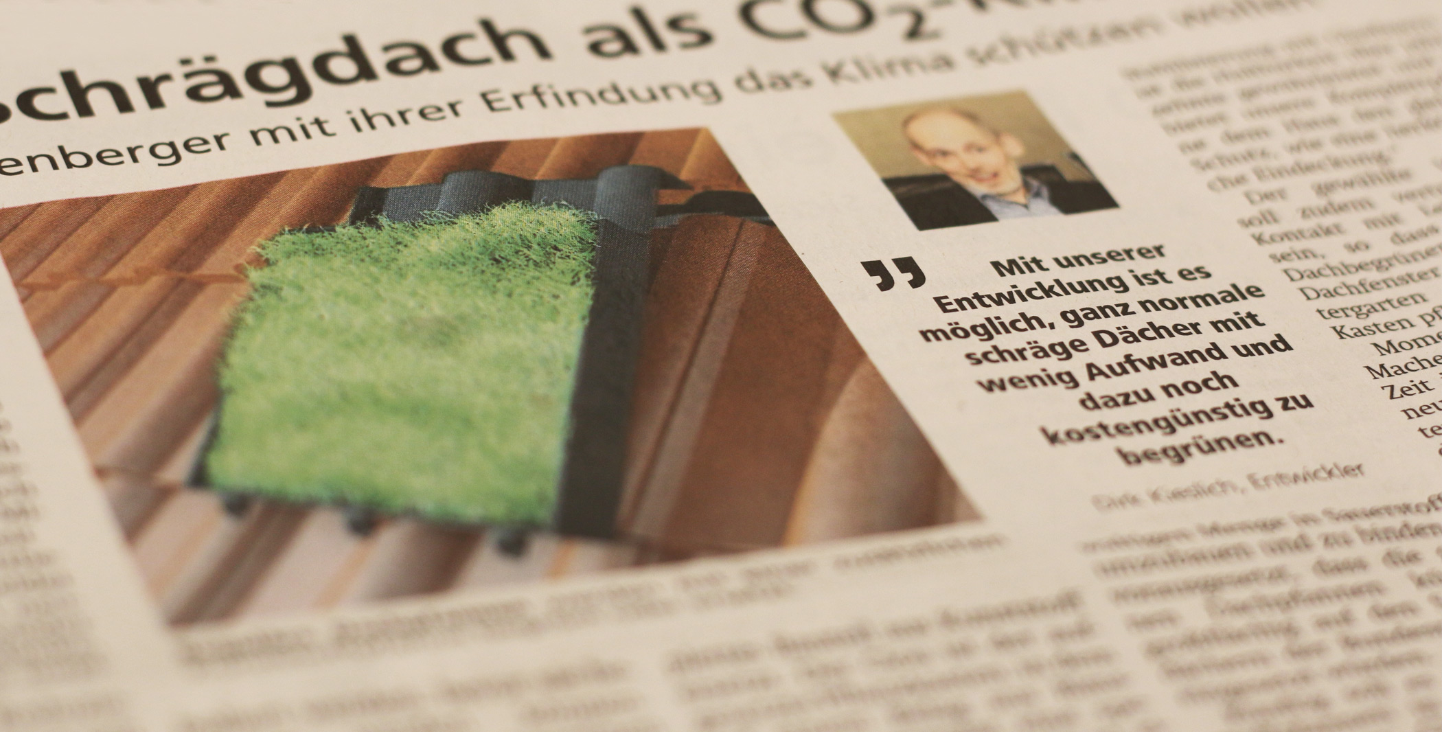 Süderländer Tageblatt - Das Schrägdach als CO² -Killer Wie drei Plettenberger mit ihrer Erfindung das Klima schützen wollen